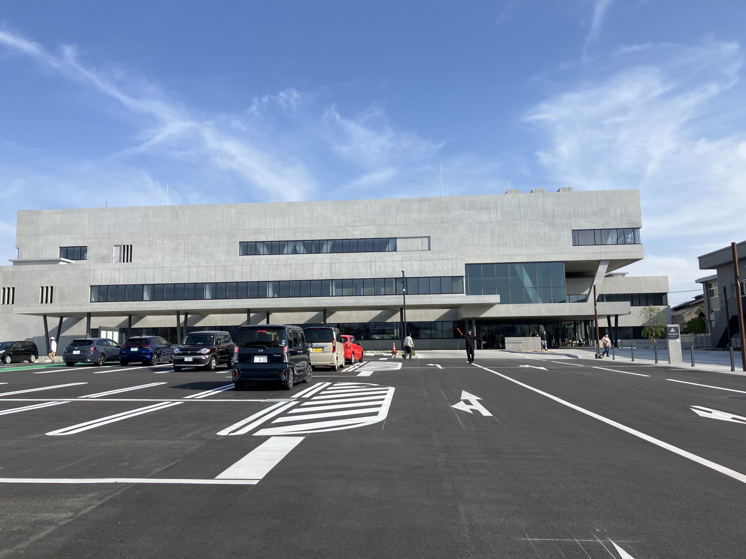 安中市役所新庁舎内見